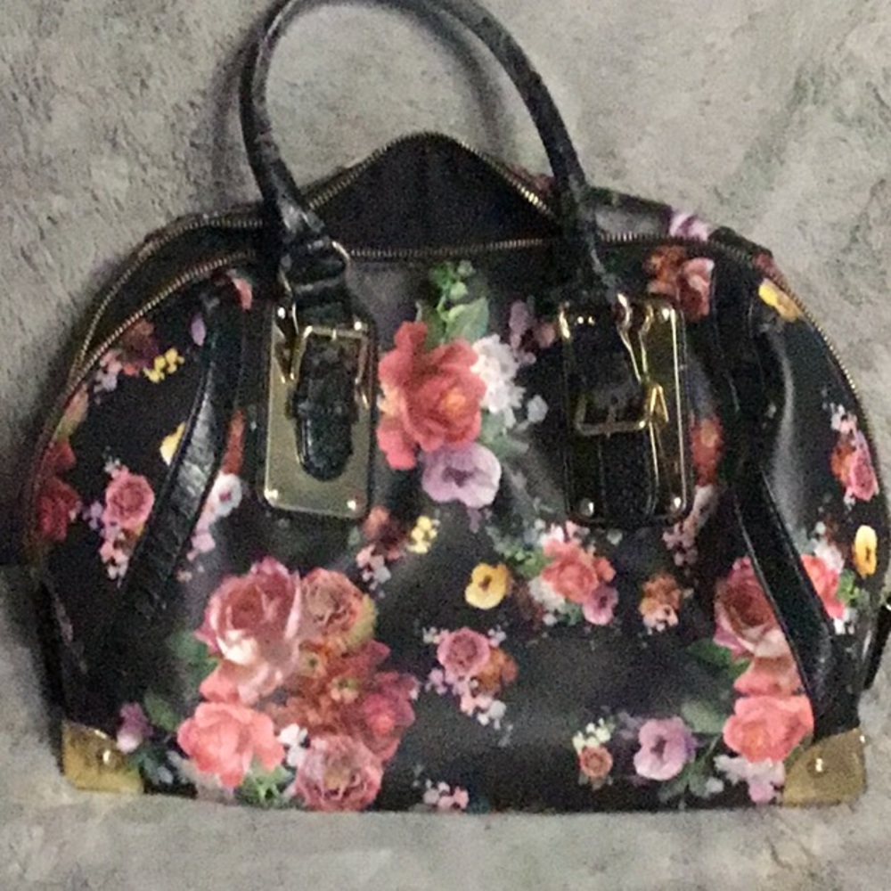 Floral Black Women's Bag